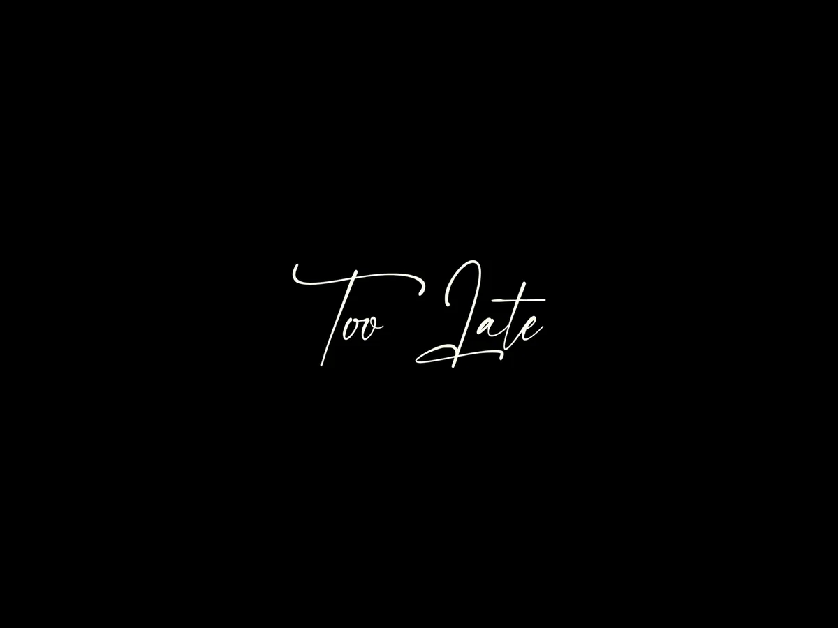 Too Late — cover art